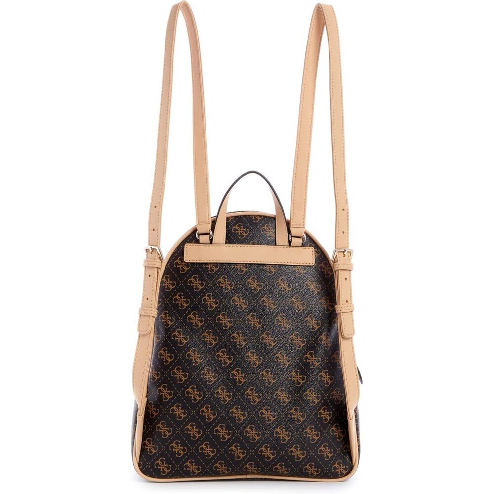 Womens Manhattan Large Patchwork Backpack Brown 1… - image 3